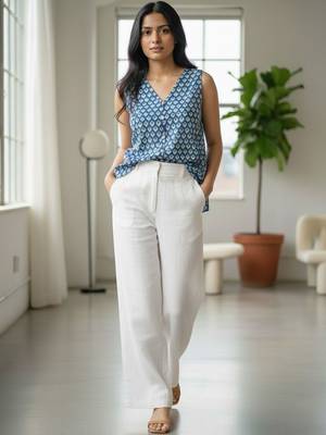 geometric print top 4