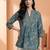 Floral Print Mandarin Collar Top