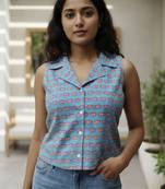 Print Ethnic Cotton Top