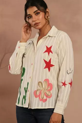 floral print top