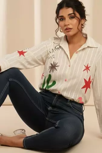floral print top