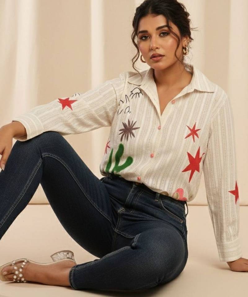floral print top