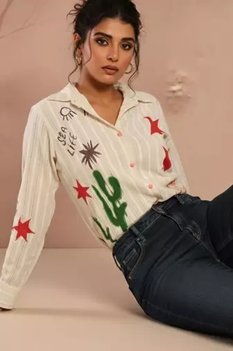 floral print top