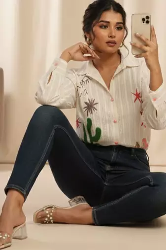 floral print top