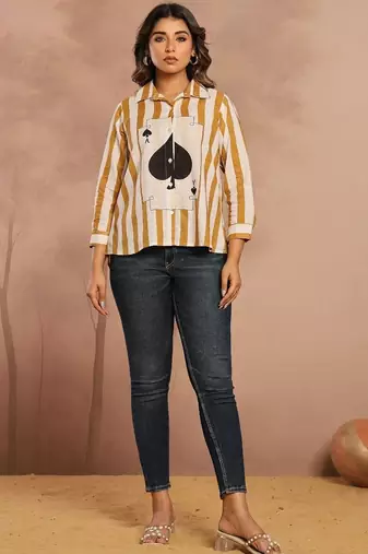 striped top