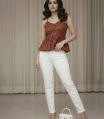 red print ethnic top