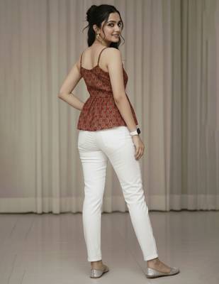 red print ethnic top 5