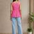 Floral Print Cotton Peplum Top