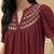 Mandarin Collar Flared Sleeve Top