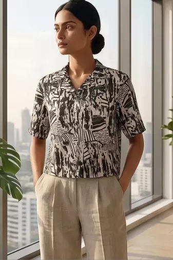Print Satin Top