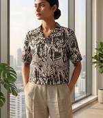Print Satin Top