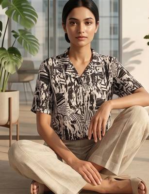 Print Satin Top 3