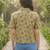 Floral Print Satin Shirt Style Top