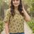 Floral Print Satin Shirt Style Top