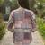 Print Puff Sleeve Satin Blend Top