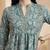 Floral Print Mandarin Collar Puff Sleeve Bohemian Peplum Top