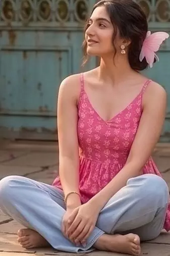 Floral Print Cotton Top