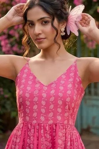 Floral Print Cotton Top