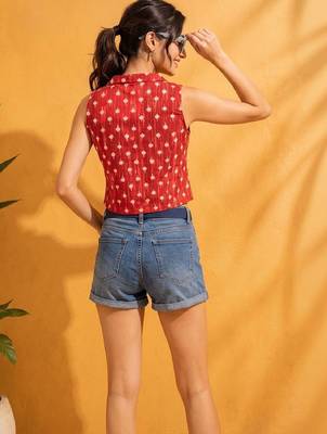 red print crop top 3