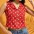 red print crop top