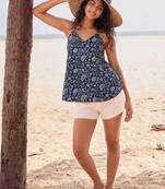 Floral Print Halter Neck Top