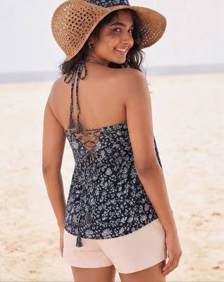 Floral Print Halter Neck Top 3