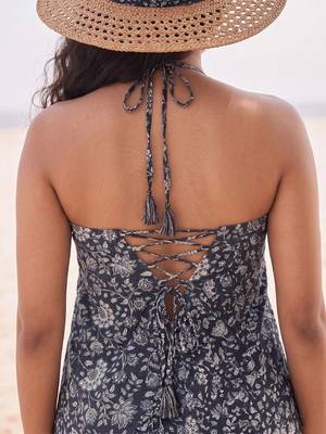 Floral Print Halter Neck Top 5
