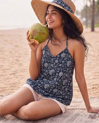 Floral Print Halter Neck Top 6