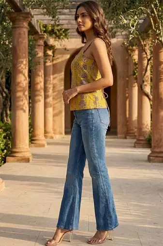 Print Ethnic Cotton Top