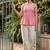 Geometric Print Block Print Cotton Peplum Top