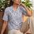 Floral Print Satin Shirt Style Top