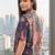 Print Satin Shirt Style Top