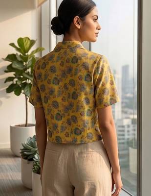 Floral Print Satin Top 4