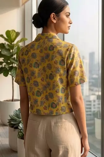 Floral Print Satin Top