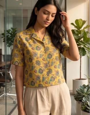 Floral Print Satin Top 6