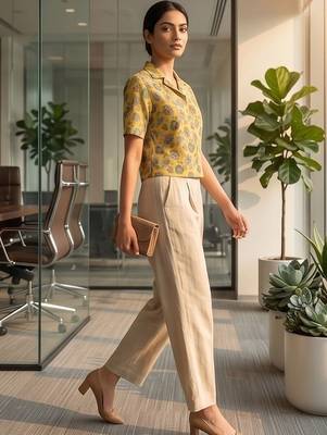 Floral Print Satin Top 7
