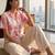 Floral Print Tropical Satin Shirt Style Crop Top