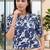 Floral Print Satin Crop Top