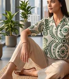 Floral Print Satin Top
