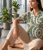 Floral Print Satin Top
