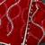 Red designer net saree with beads, sequins & pearl embroidery