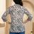 Floral Print Mandarin Collar Top
