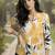 Floral Print Mandarin Collar Top