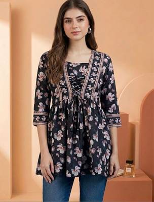 Floral Print Bohemian Top 1