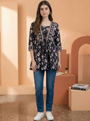 Floral Print Bohemian Top 3
