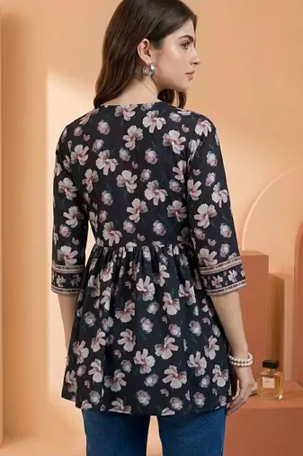 Floral Print Bohemian Top