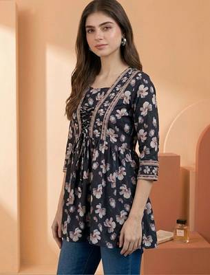 Floral Print Bohemian Top 6