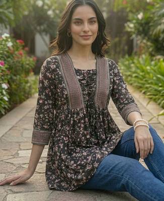 Floral Print Bohemian Top 3