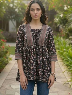 Floral Print Bohemian Top 4