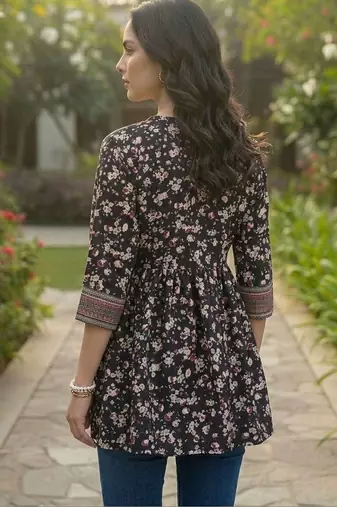 Floral Print Bohemian Top
